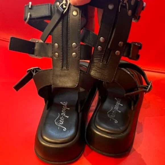 New Free People Jojo Gladiator Sandals Size 9 EU 40 MSRP: $148 Leather nwot - Picture 6 of 6